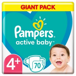 PAMPERS ACTIVE BABY 4+ 70...